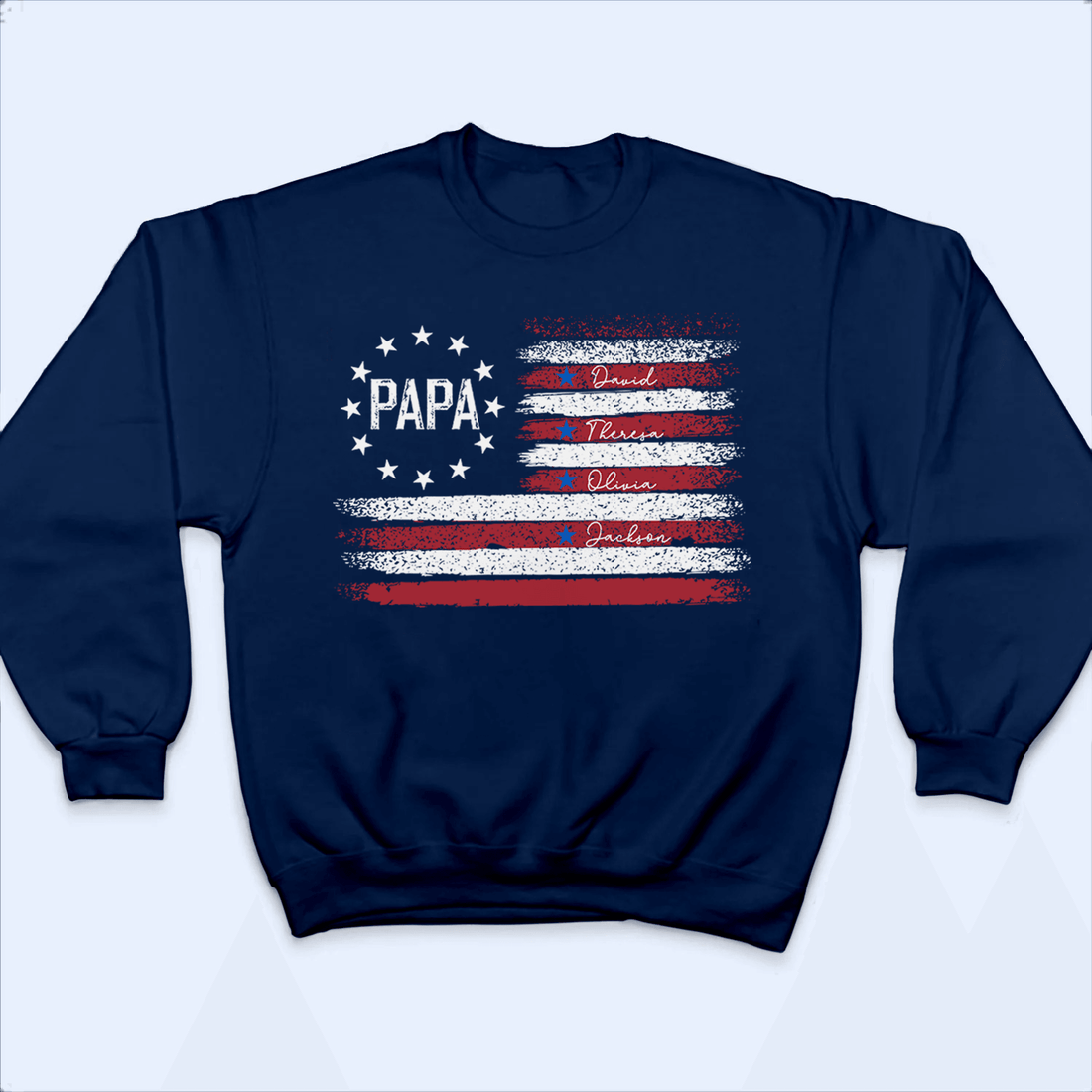 Personalized Retro Distressed Flags Design t-shirt, alternate view 3