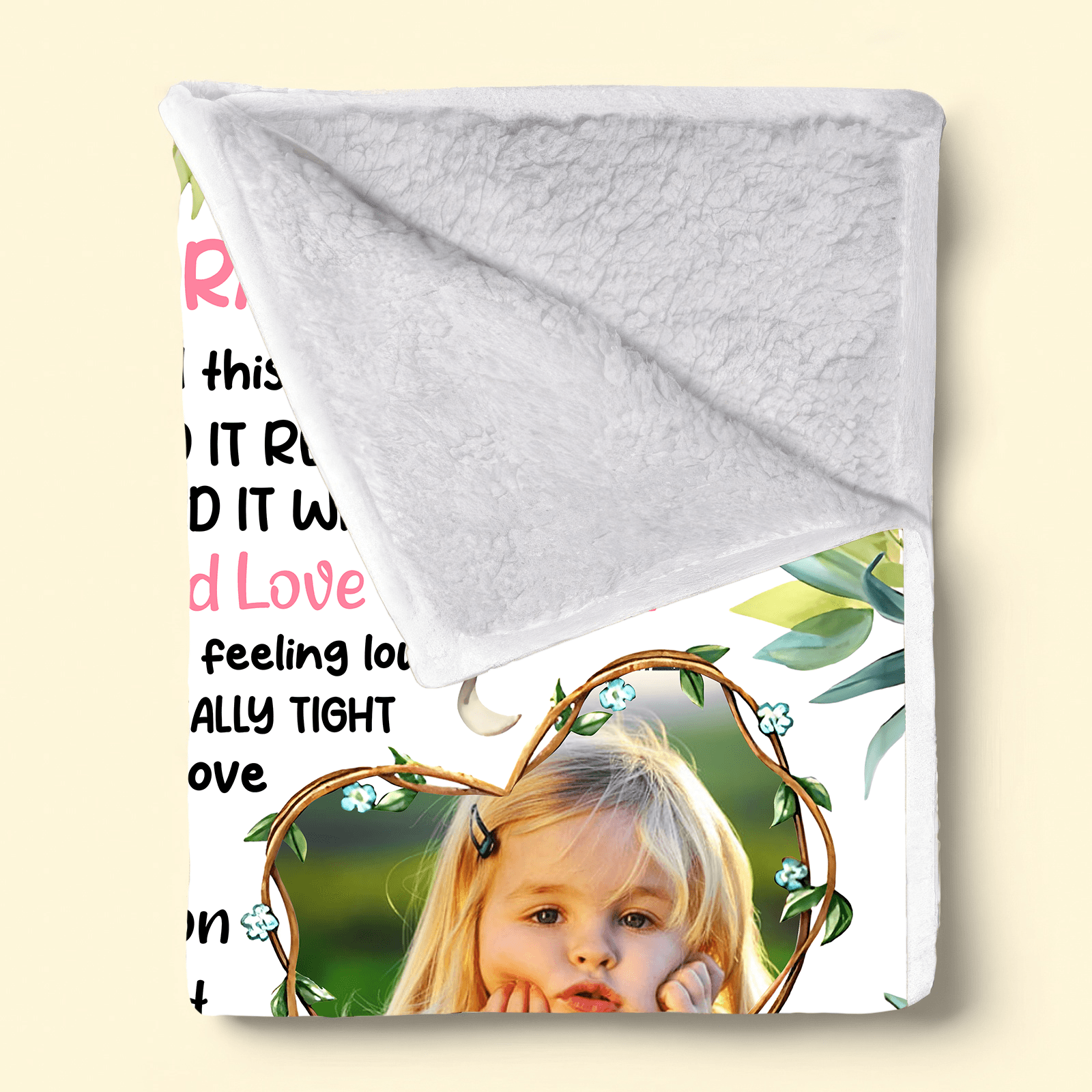 Custom Photo Safari Animals Nursery Blanket For Grandkids | Personalized Gift For Granddaughters, Grandsons, Daughters, Sons | Blanket - Suzitee Store