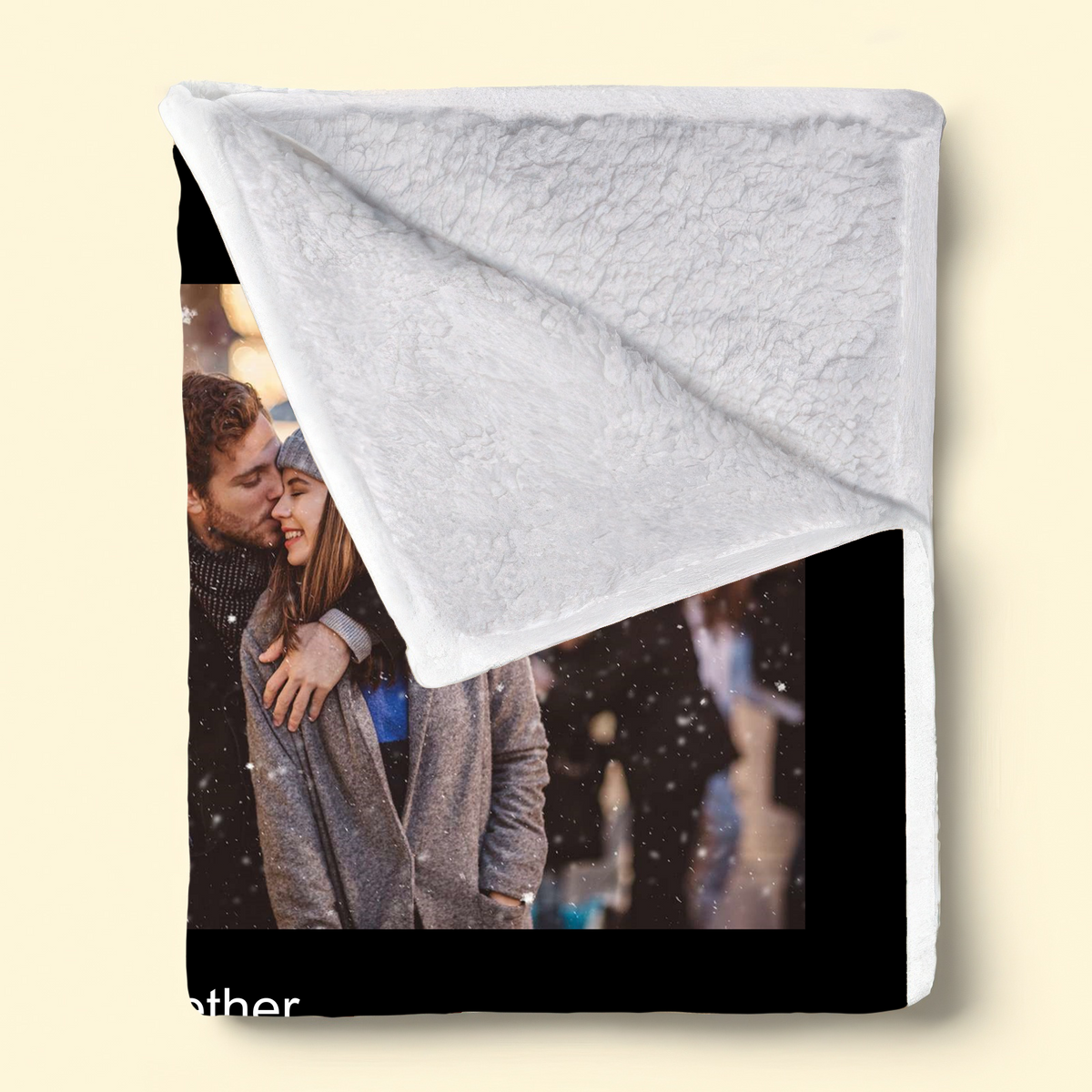 Couple Photo Blanket with Song - Personalized Music Favorite Gift for Girlfriend, Boyfriend, Husband, Wife | Valentine, Birthday, Anniversary