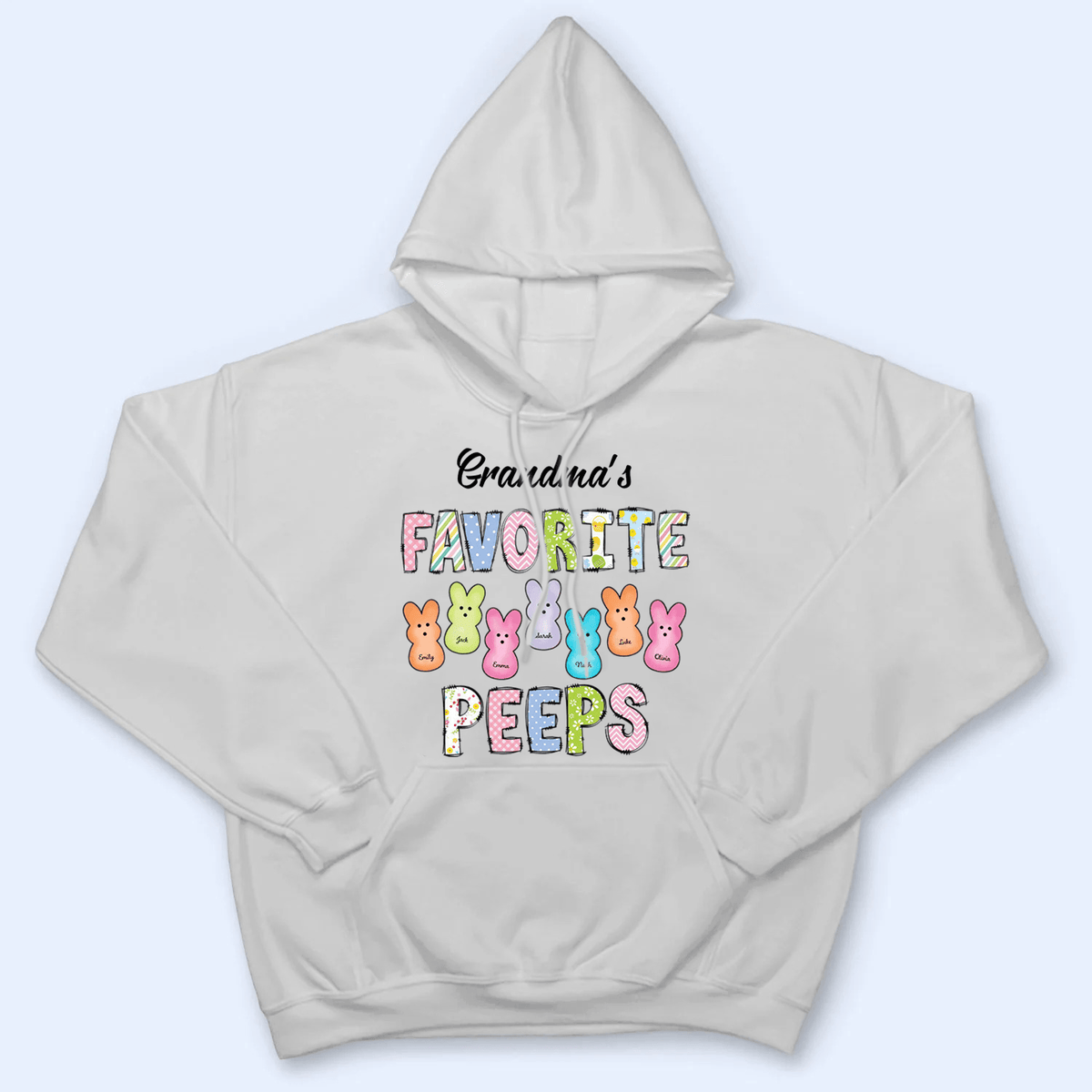 Grandma's Favorite Bunnies Easter - Personalized Custom T Shirt - Easter, Birthday, Loving, Funny Gift for Grandma/Nana/Mimi, Mom, Wife, Grandparent - Suzitee Store