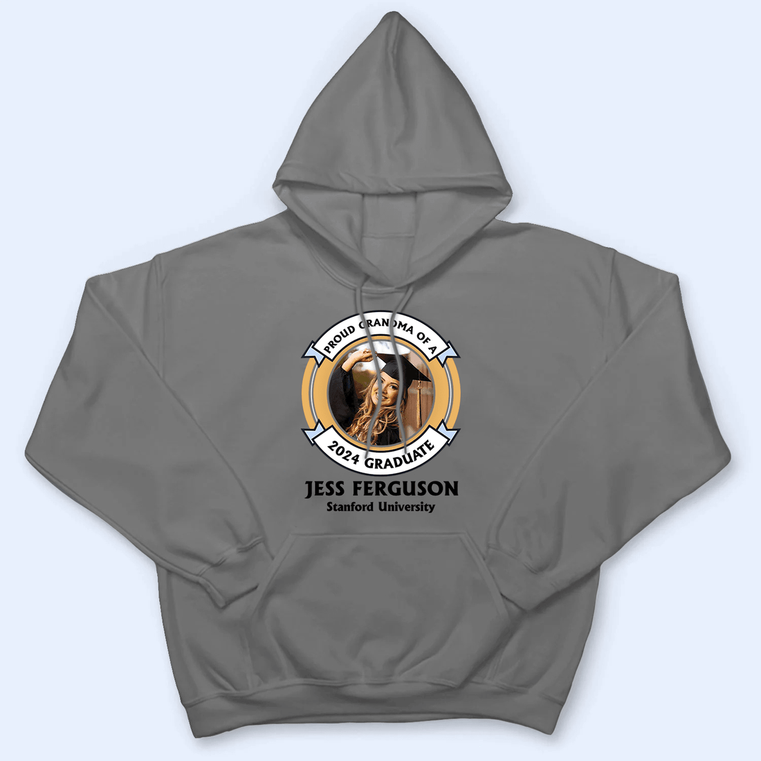 Custom Photo Proud Family of a University Graduate- Personalized t-shirt, alternate view 5