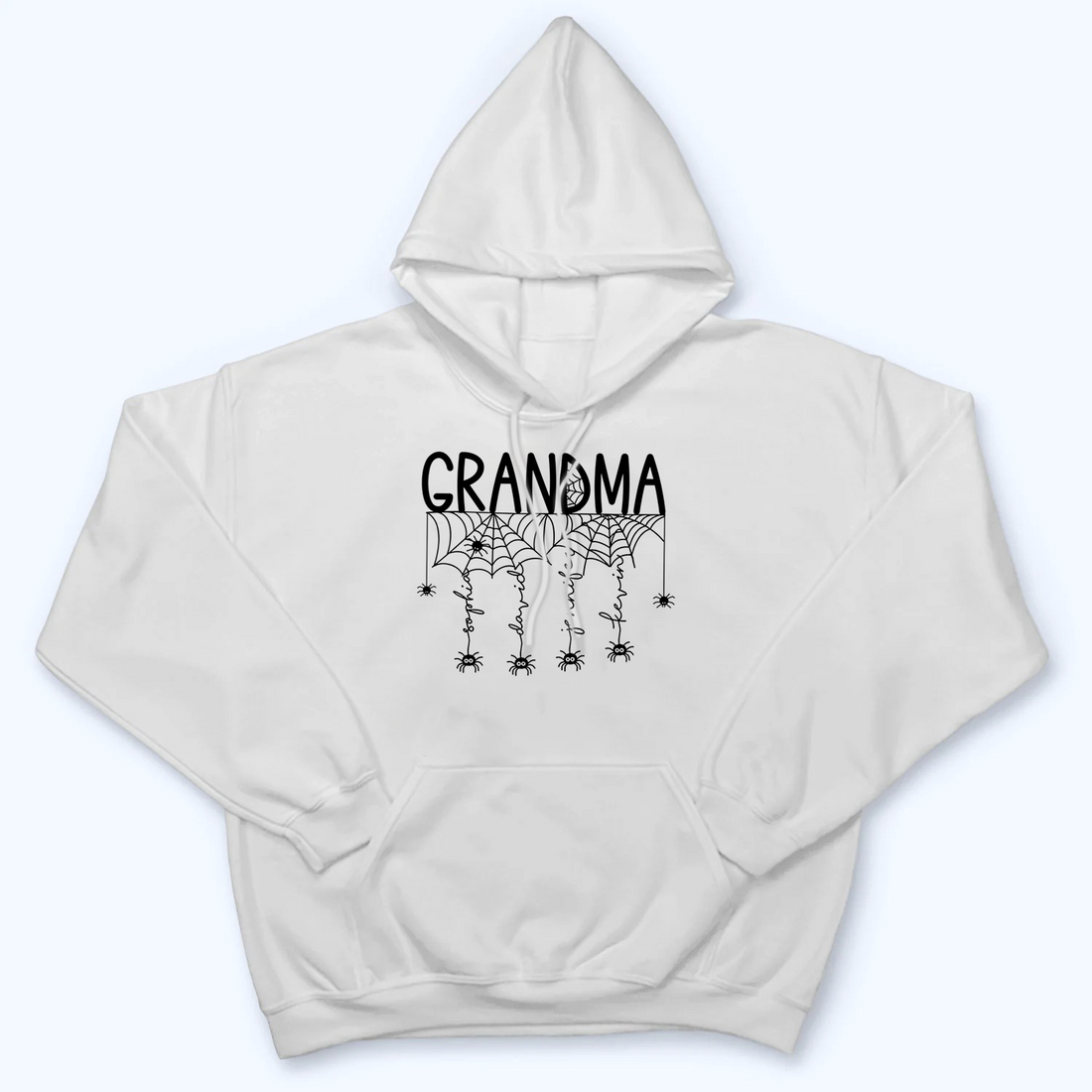 Halloween Grandma Mom Spooky Spiders - Personalized Custom T Shirt - Fall Season, Halloween Gift for Grandma/Nana/Mimi, Mom, Wife