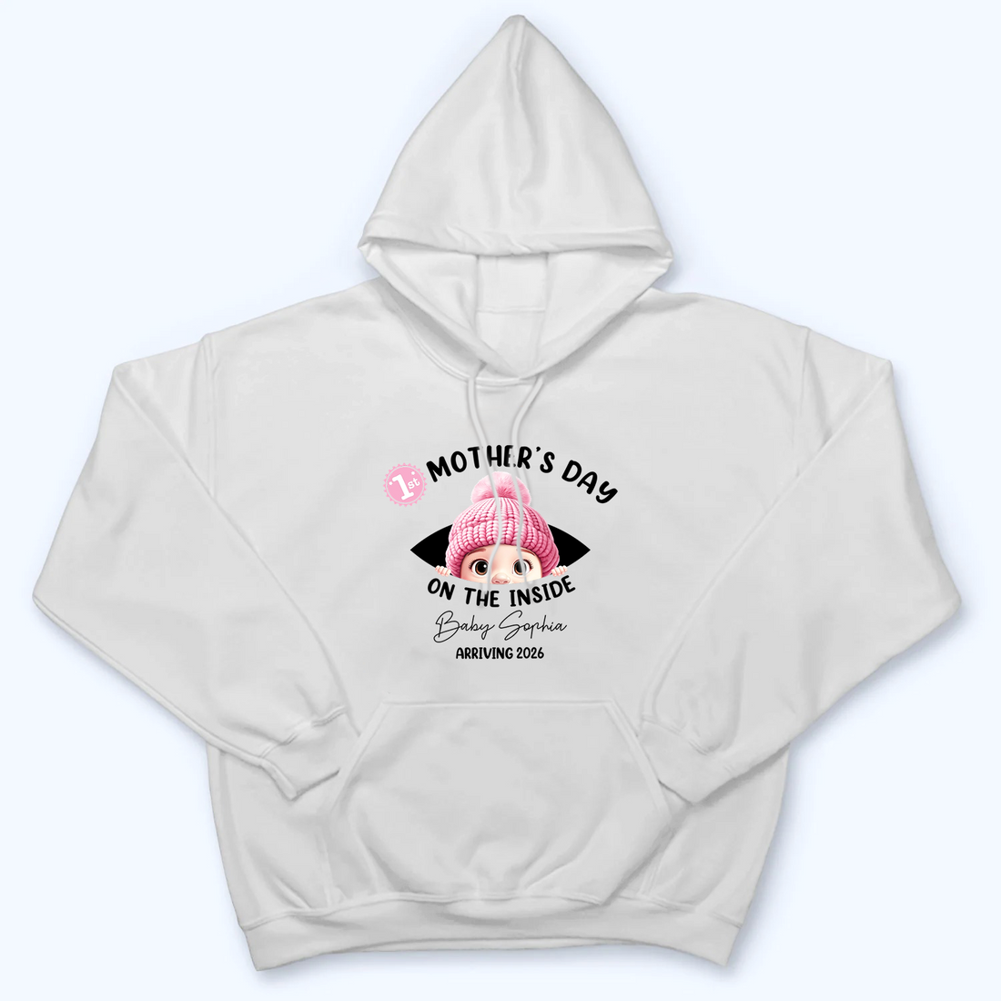 Personalized Baby First Year On The Inside With Mom t-shirt, alternate view 5