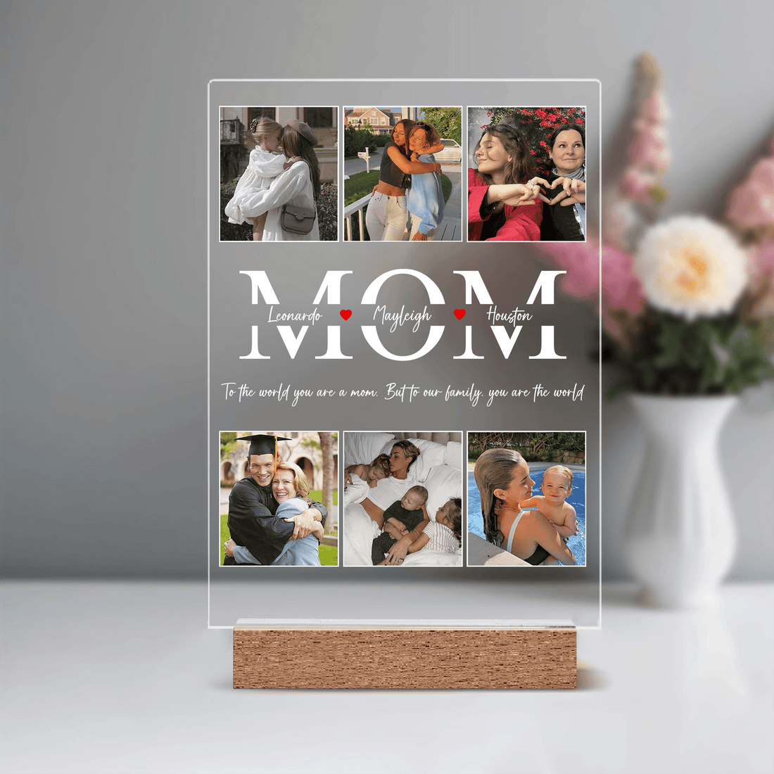 Best Mom Ever personalized led light, alternate view 6