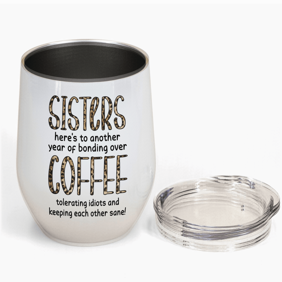 Thank You For Standing By My Side Friendship - Personalized Custom 12oz Wine Tumbler - Personalized Gift For Her, Besties, Friends, Sister, Soul Sisters - Suzitee Store