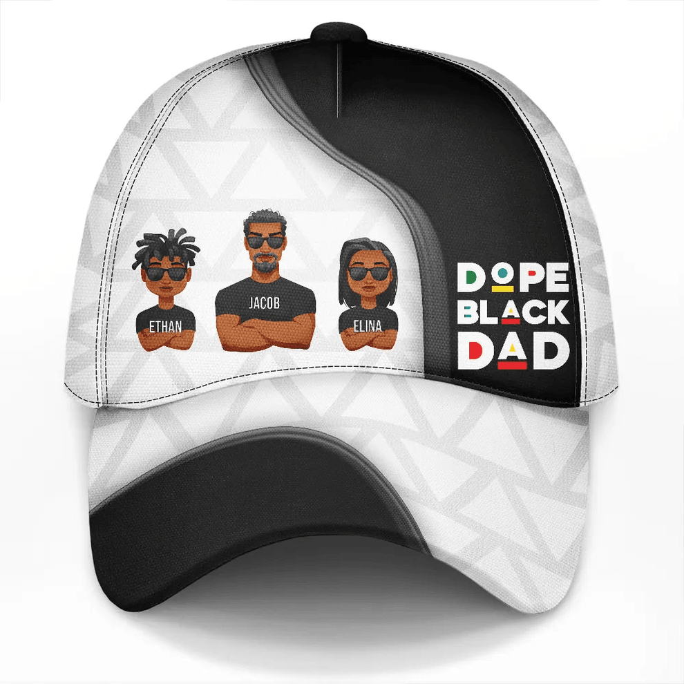Personalized Dope Black Dad cap, main view