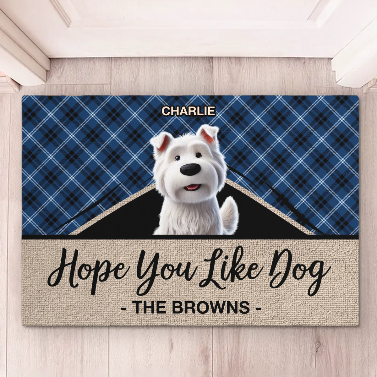 Hope You Like Dogs/Cats - Personalized Doormat - Personalized Gift for Dog/Cat Lovers, Dog/Cat Mom, Dog/Cat Dad, Pet Lovers