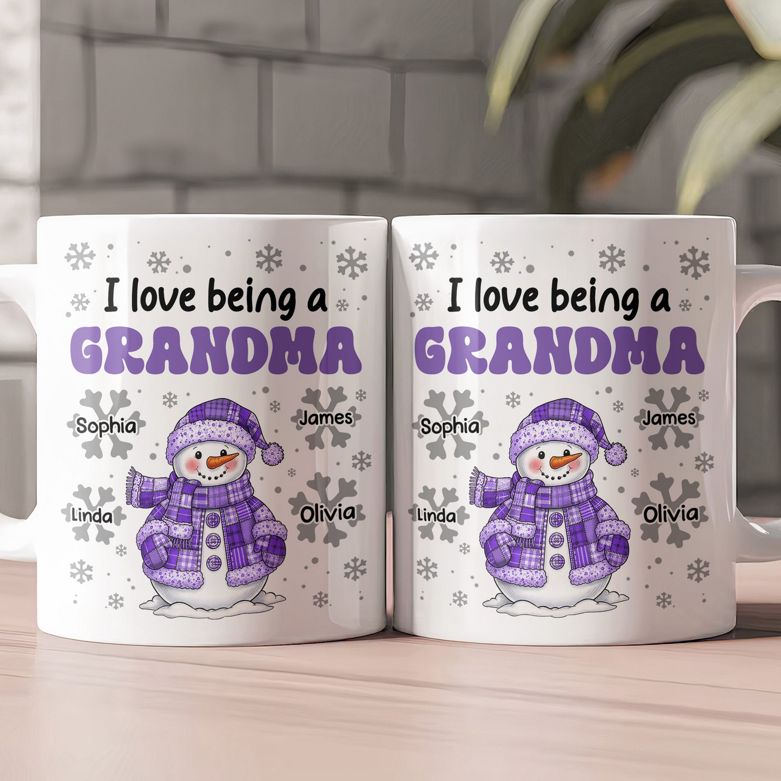 I Love Being A Grandma - Personalized Custom Mug - Christmas Gift For Grandpa/Grandma, Mom/Dad