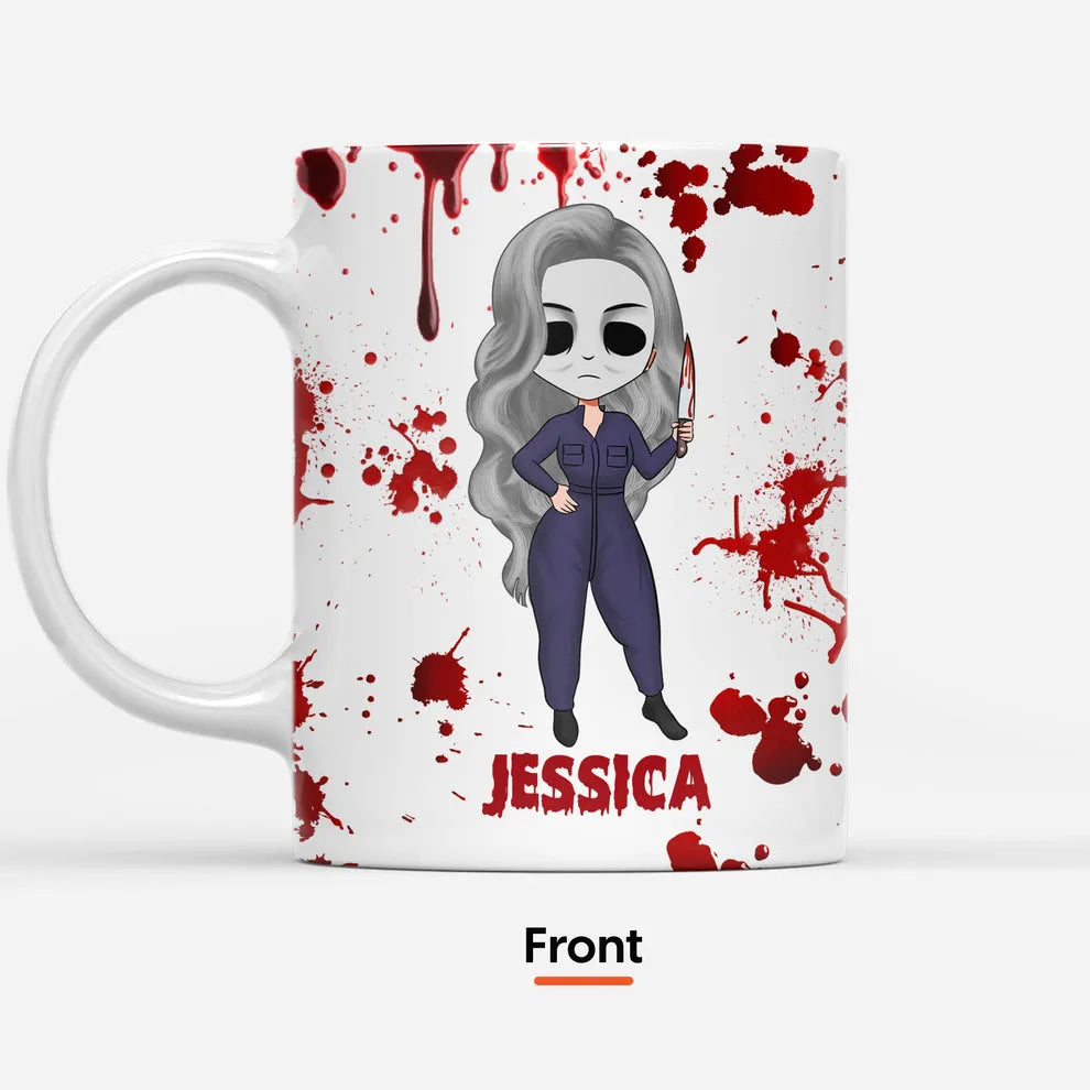 Personalized I Watch Enough Murder Shows mug, alternate view 3