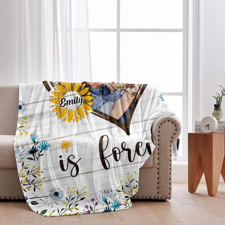 If We Had A Flower - Personalized Custom Blanket - Gift For Mom, Grandma | Birthday, Mother's Day or any occasion