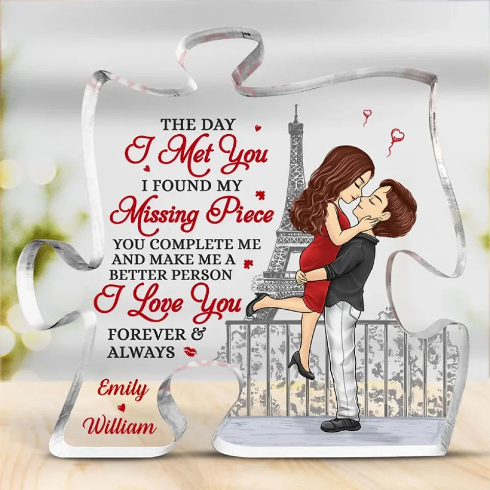 Personalized Love Is The Greatest Adventure acrylic plaque, main view