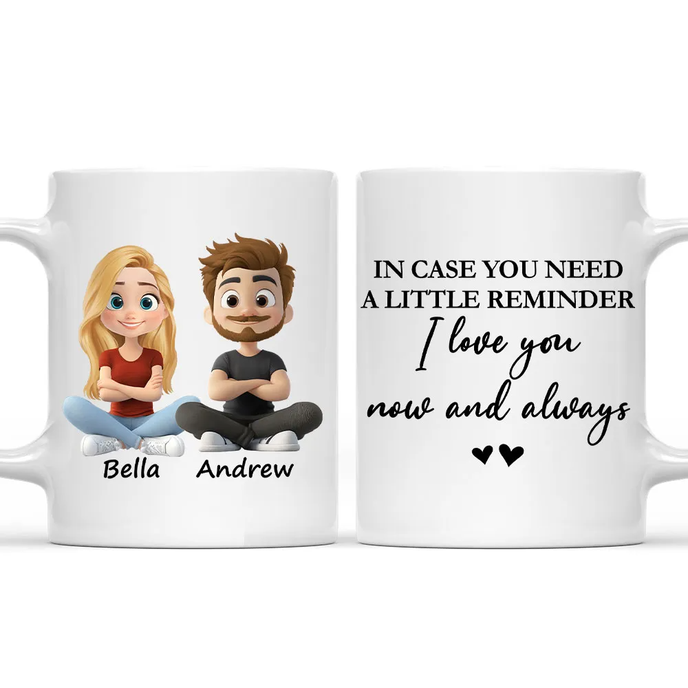 Couple Love You Now And Always - Personalized Custom Mug - Gift For Her/Him, Husband/Wife, Couples on Anniversary, Valentine's Day