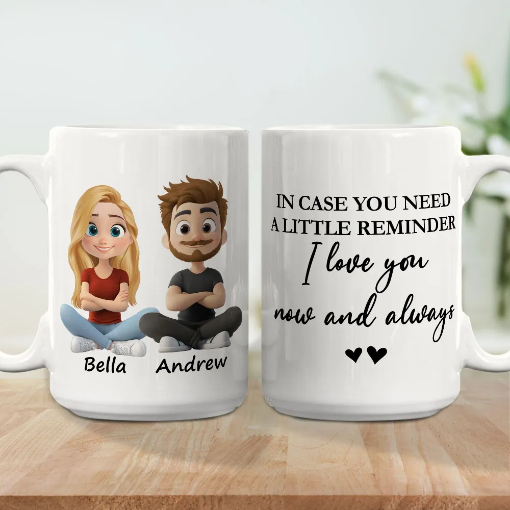 Couple Love You Now And Always - Personalized Custom Mug - Gift For Her/Him, Husband/Wife, Couples on Anniversary, Valentine's Day