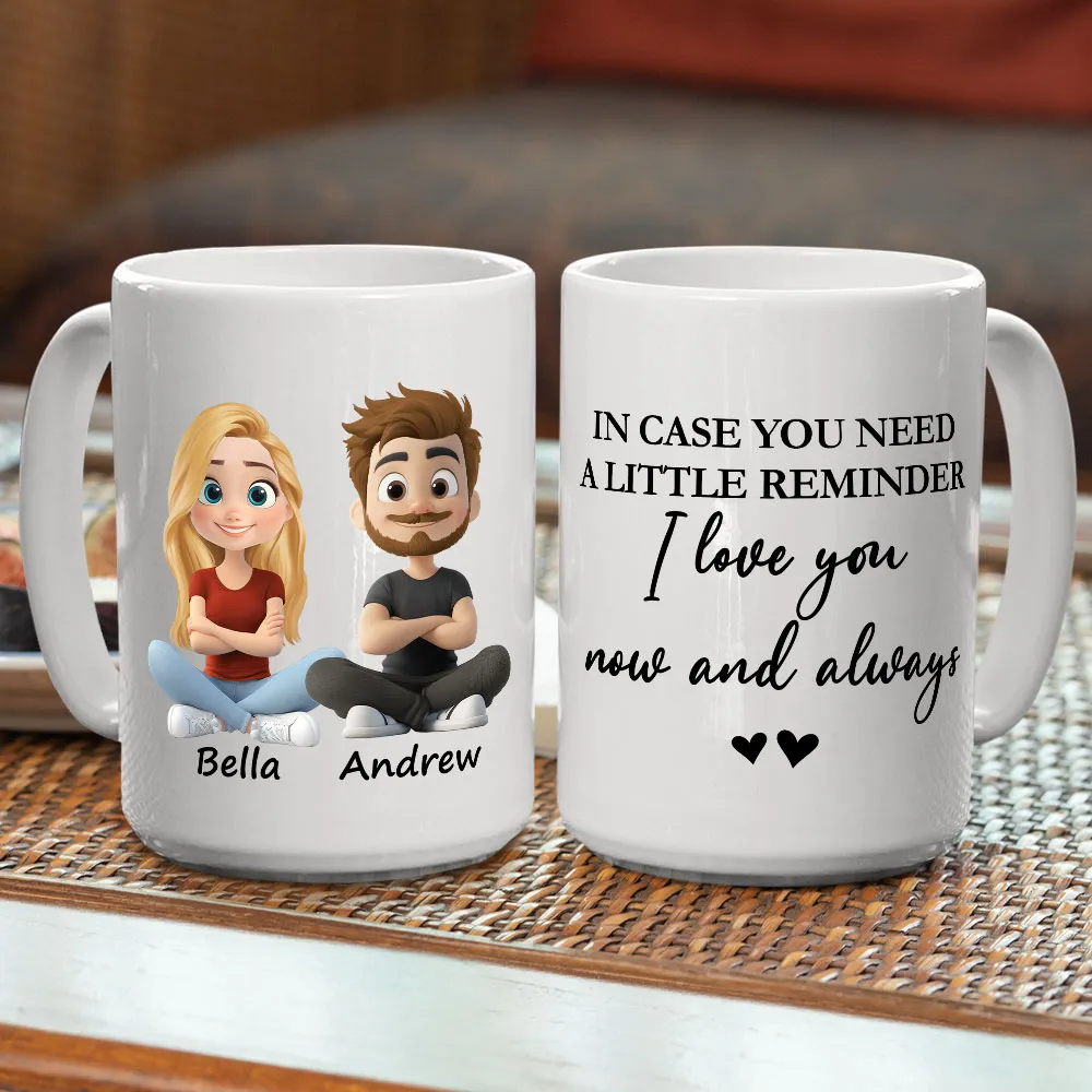 Couple Love You Now And Always - Personalized Custom Mug - Gift For Her/Him, Husband/Wife, Couples on Anniversary, Valentine's Day