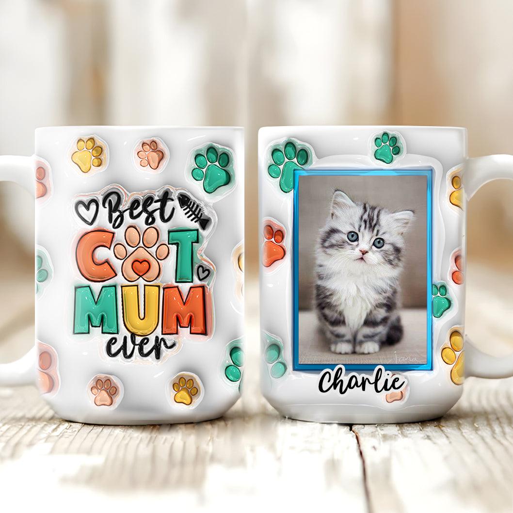 Custom Photo Love Me Love My Dog - Dog & Cat Personalized Custom 3D Inflated Effect Printed Mug - Personalized Gift for Dog/Cat Lovers, Pet Lovers, Dog Mom, Cat Mom, Dog Dad, Cat Dad - Suzitee Store