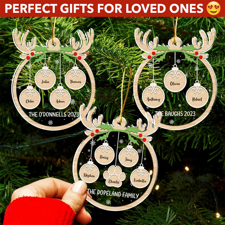 Paw Charm custom shaped acrylic ornament, alternate view 2