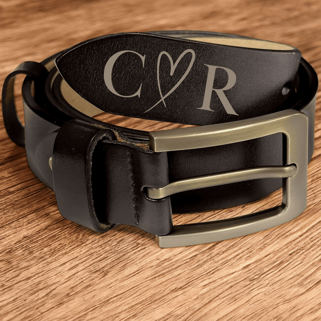 Personalized Engraved Leather Belt, alternate view 2
