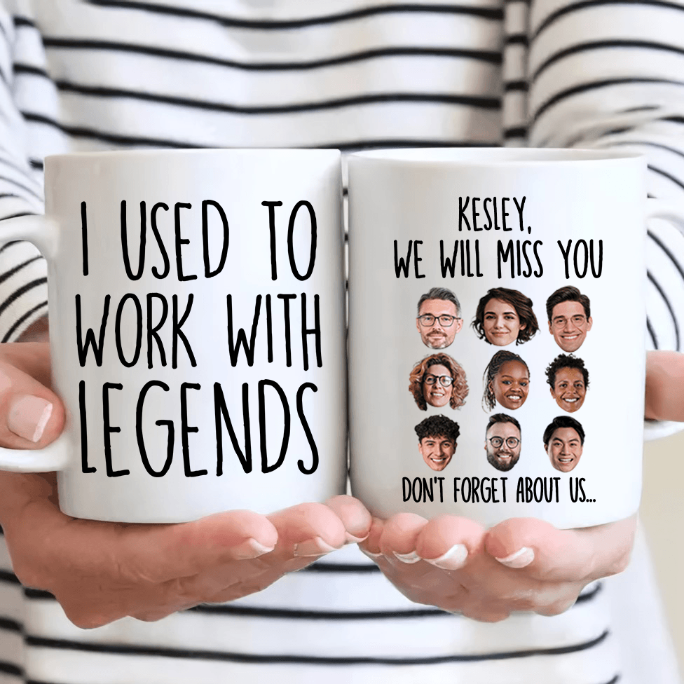 Custom Photo I Used To Work With Legends | Personalized Retirement Gift For Coworker, Retired Men/Women, Teacher, Nurse