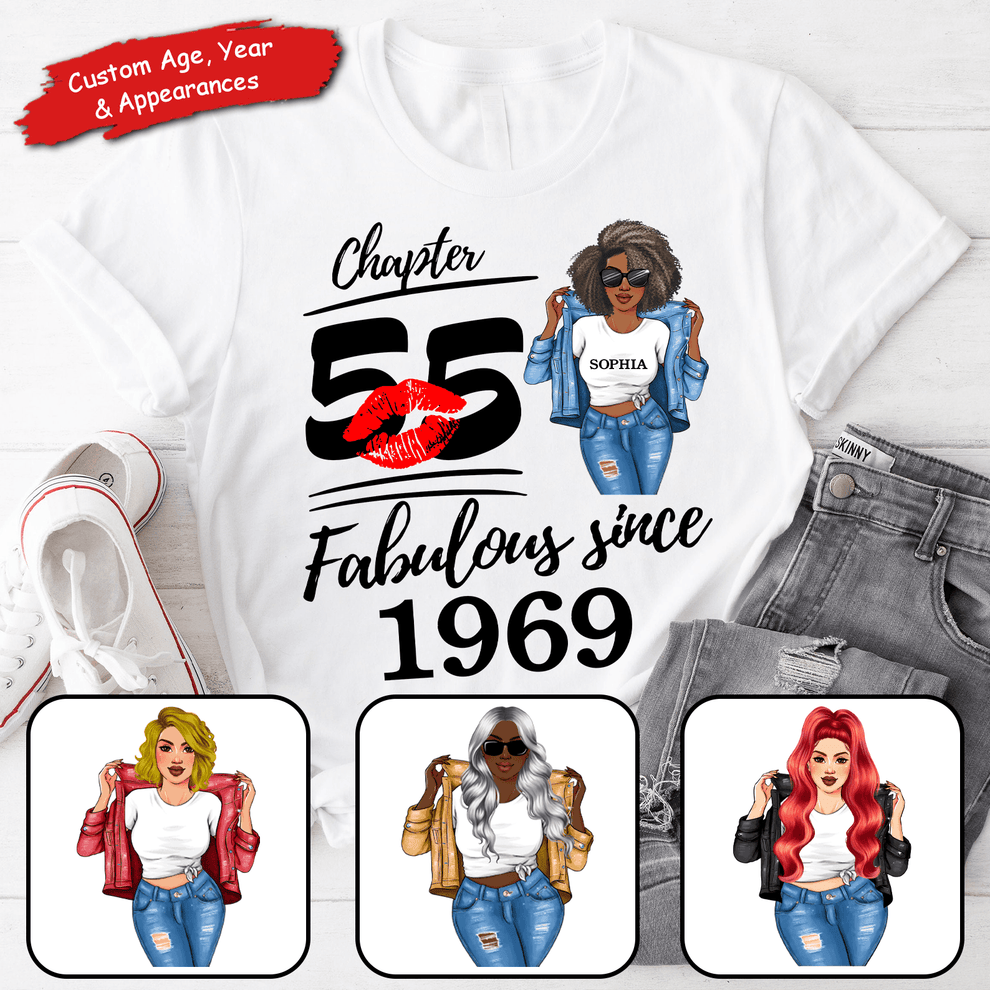 Custom Age & Year, Stepping Into a New Chapter, Turning New Age, t-shirt, main view