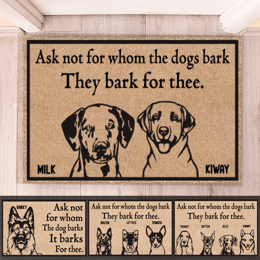 Personalized Dog Doormat, main view