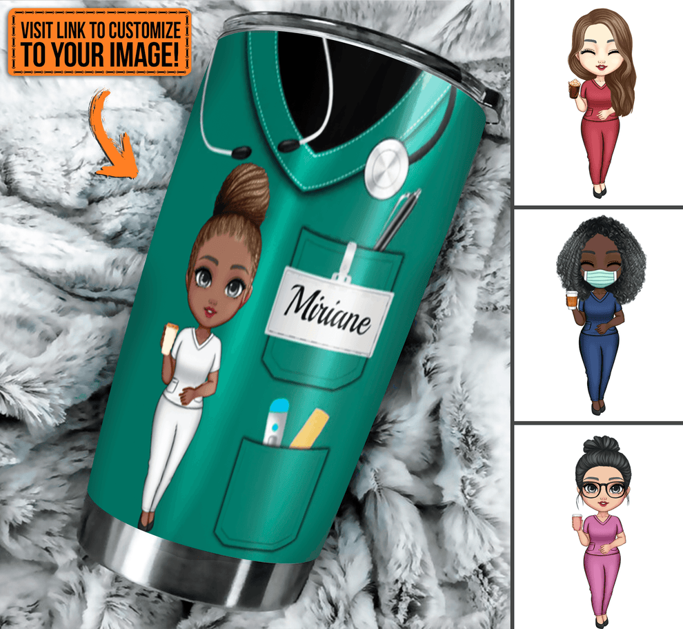 Nurse Nutrition Facts personalized tumbler|20oz, main view