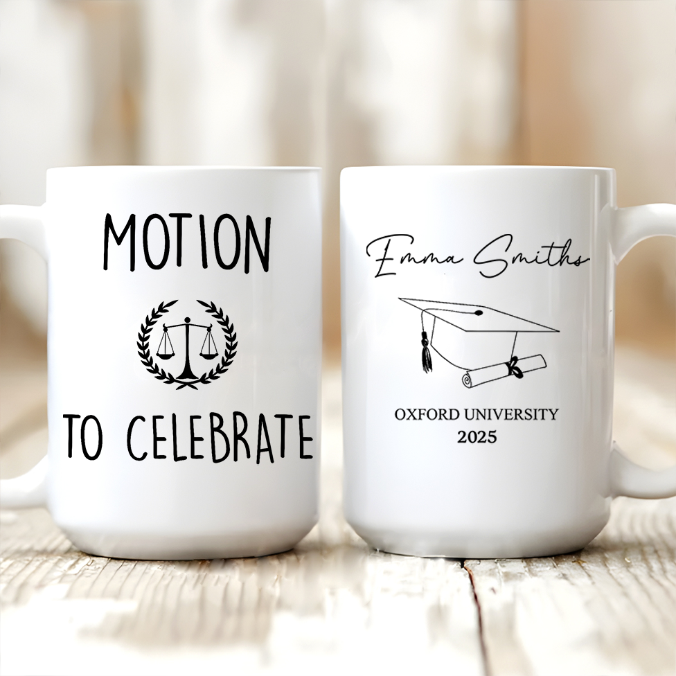 Law School Survivor - Personalized Custom Mug - New Grad Lawyer, Attorney Gifts, Law School Graduation Gift, New Lawyer Gift, Law Student
