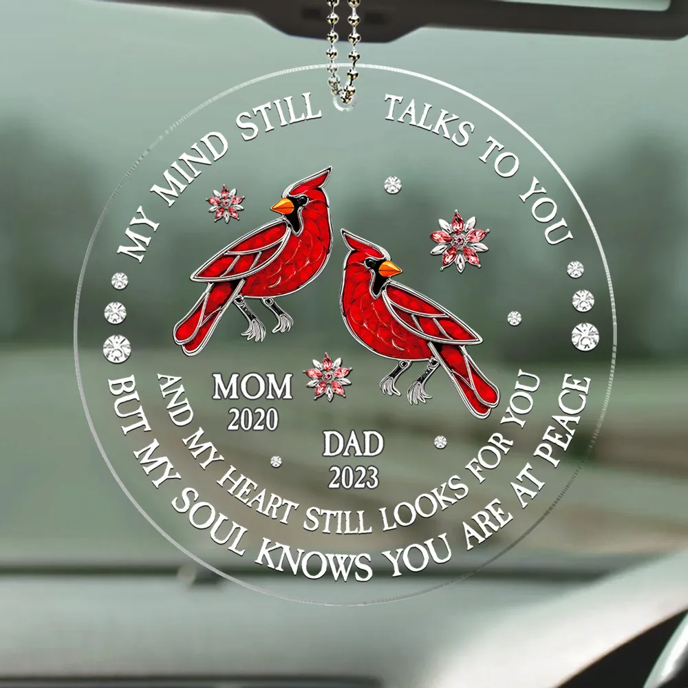 Personalized My Soul Knows You Are At Peace car hanger, alternate view 5