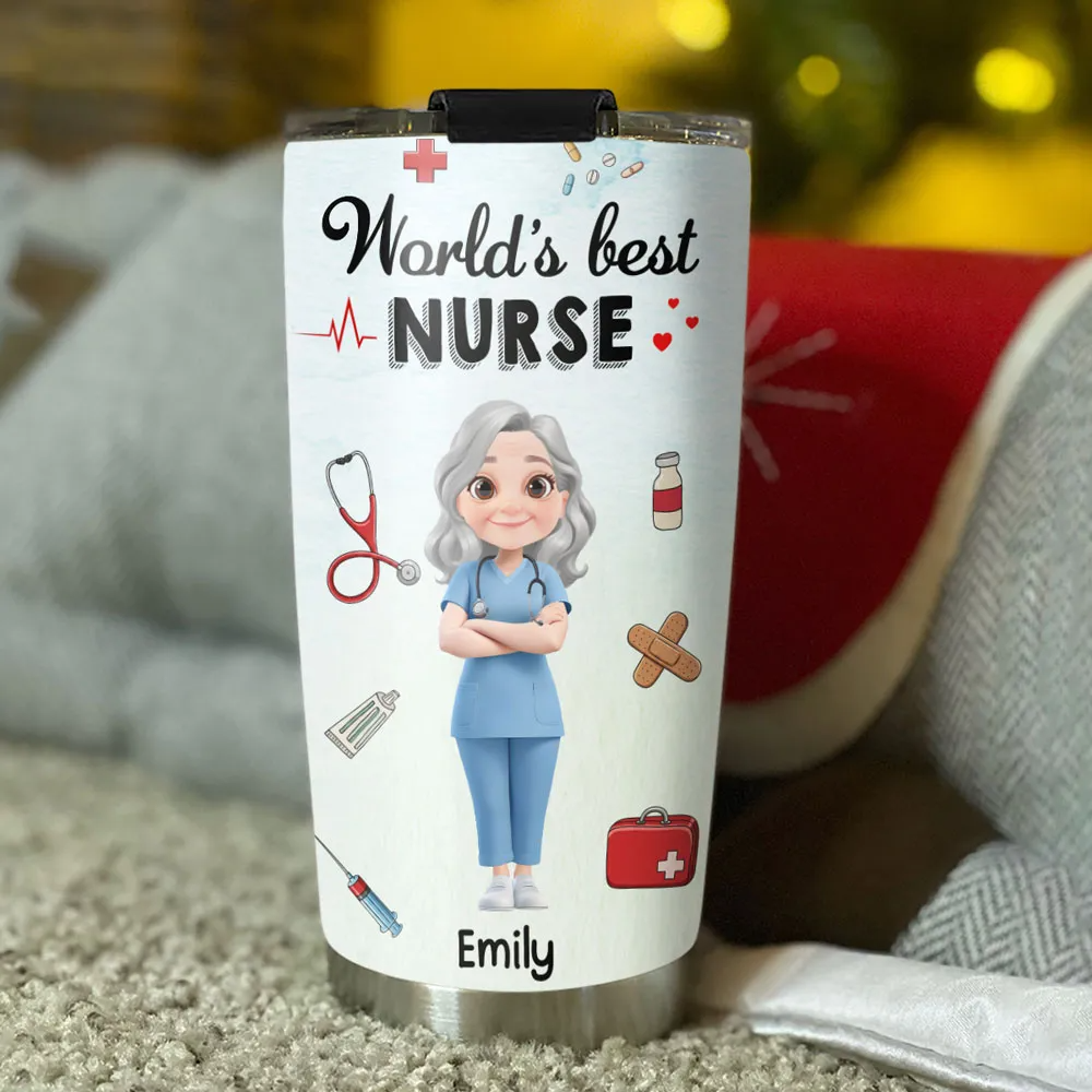 I Am A Nurse - Personalized Custom 20oz Fat Tumbler Cup - Gift For Nurse, Healthcare Worker