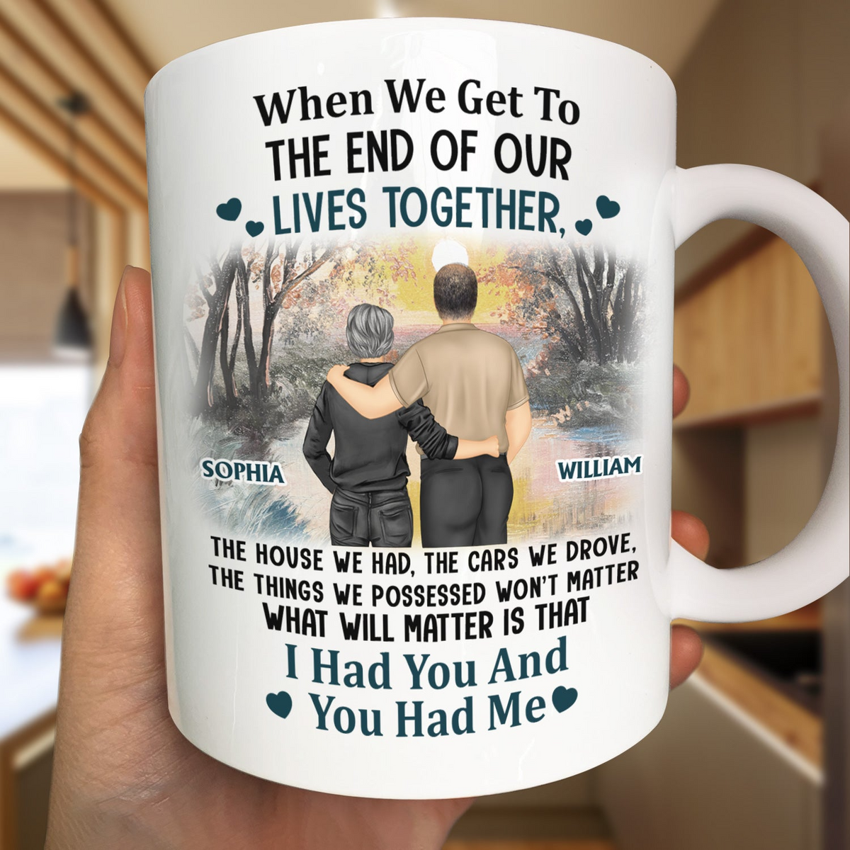 Old Couple I Had You And You Had Me - Personalized Custom Mug - Gift For Grandparent, Couple, Anniversary, Husband, Wife, Her/Him