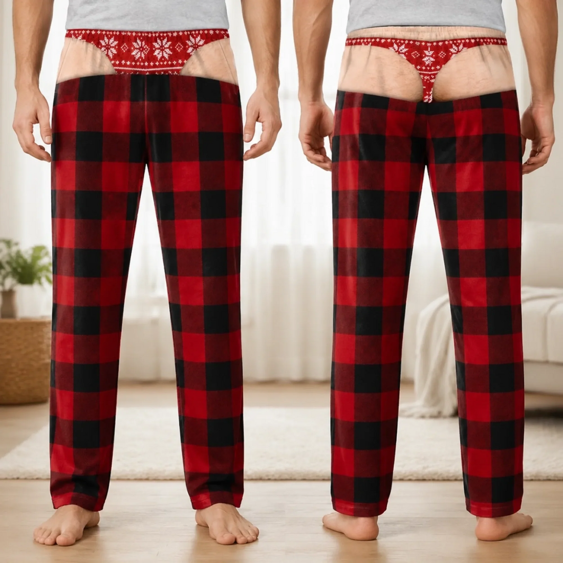 Oops That Was My Last Layer personalized pajama pants, alternate view 2