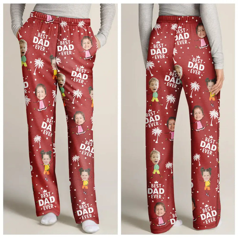 Custom Photo Best Dad Grandpa Ever sweatpants, alternate view 2
