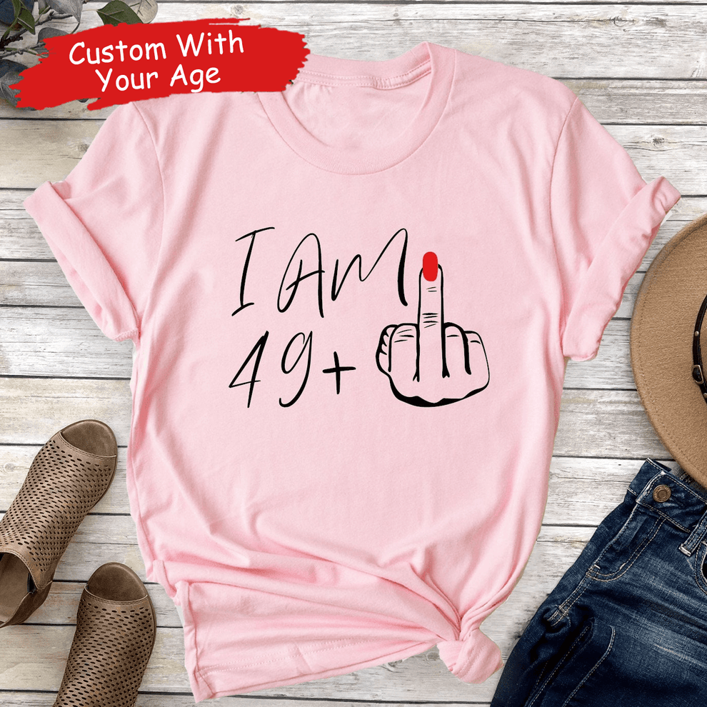 Personalized I Am Plus Birthday Gift t-shirt, main view