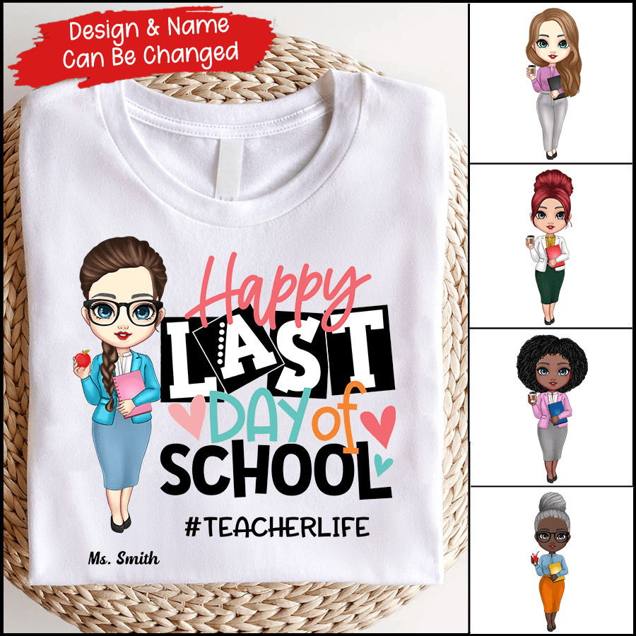 Personalized Happy Last Day Of School t-shirt, main view