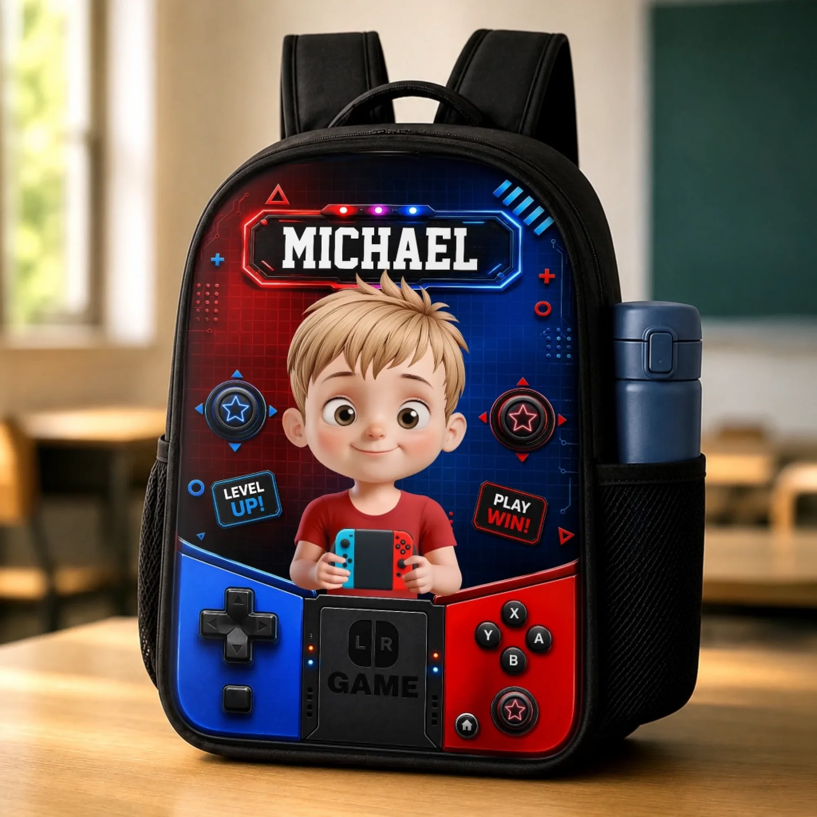 Ready For Class Gamer Boys Girls Back To School - Personalized Kid Backpack - Gift For Back To School, First Day of School - Student, Son, Daughter | Kindergarten, Pre-K, Preschool
