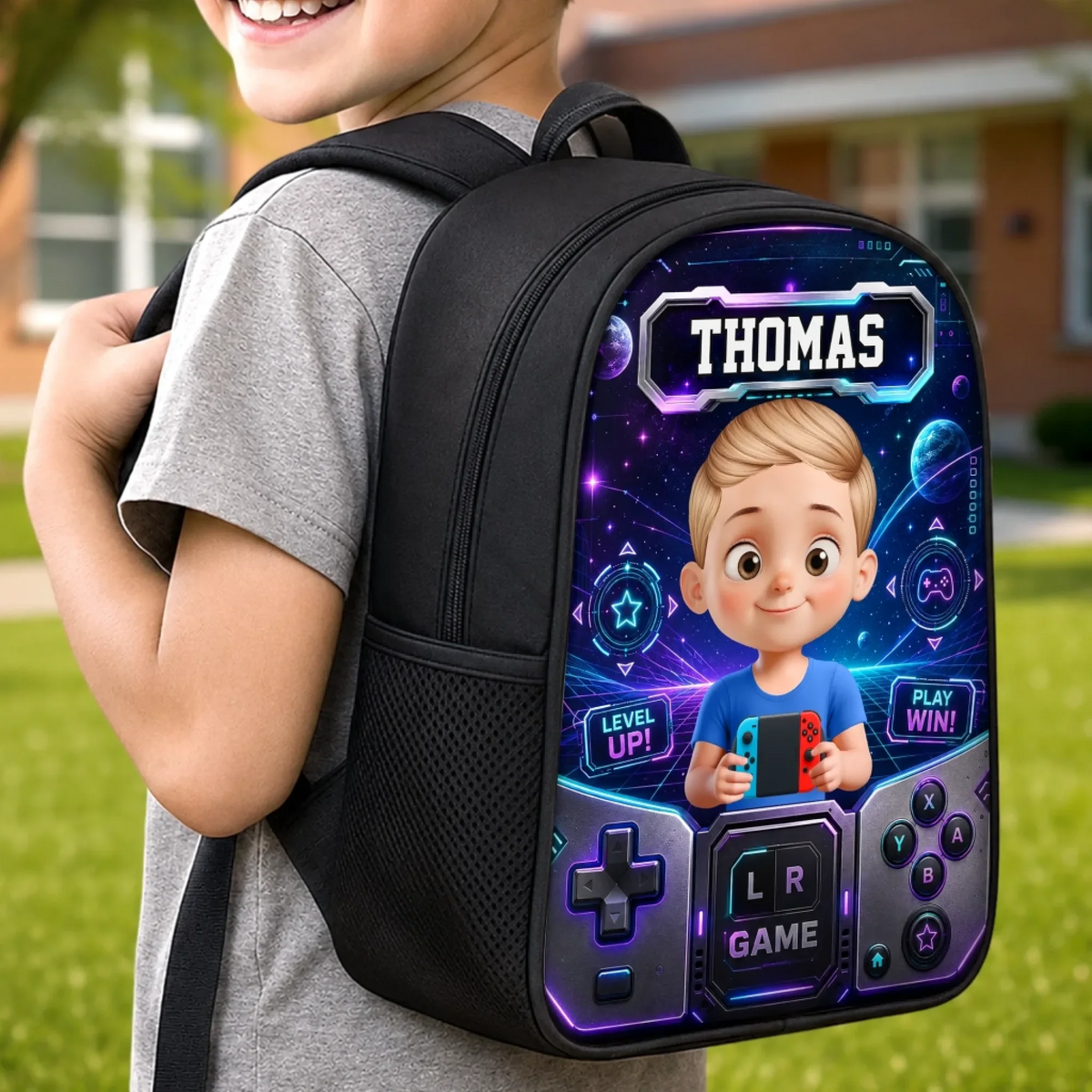Ready For Class Gamer Boys Girls Back To School - Personalized Kid Backpack - Gift For Back To School, First Day of School - Student, Son, Daughter | Kindergarten, Pre-K, Preschool