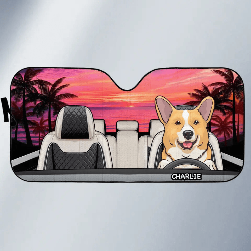 Personalized The Journey Of Life sun shade, alternate view 2