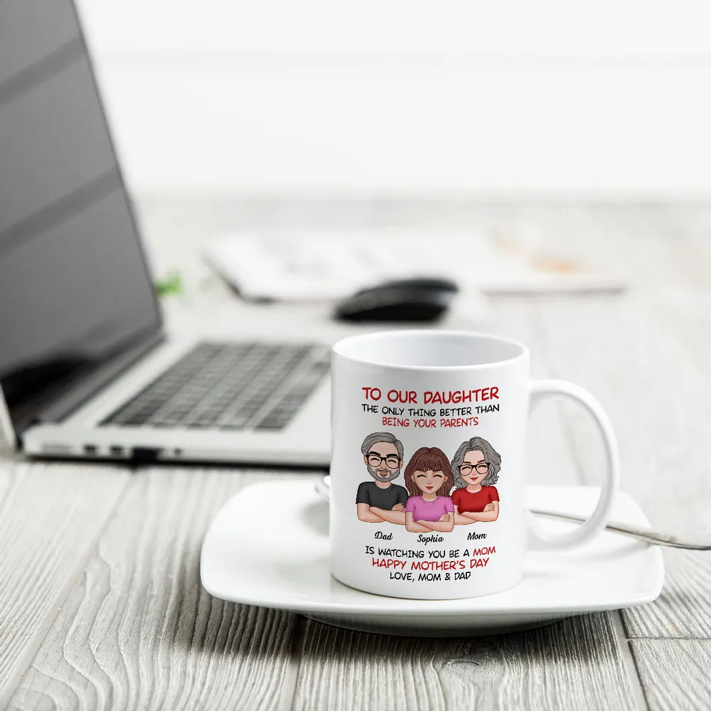To Our Daughter From Parents - Personalized Custom Mug - Mother's Day Gift For Daughter