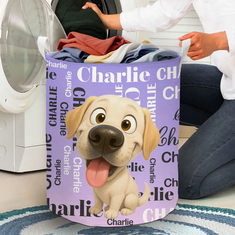 Toys Collection Dog Lovers - Personalized Basket - Gift for Dog Lovers, Dog Mom, Dog Dad, Pet Lovers