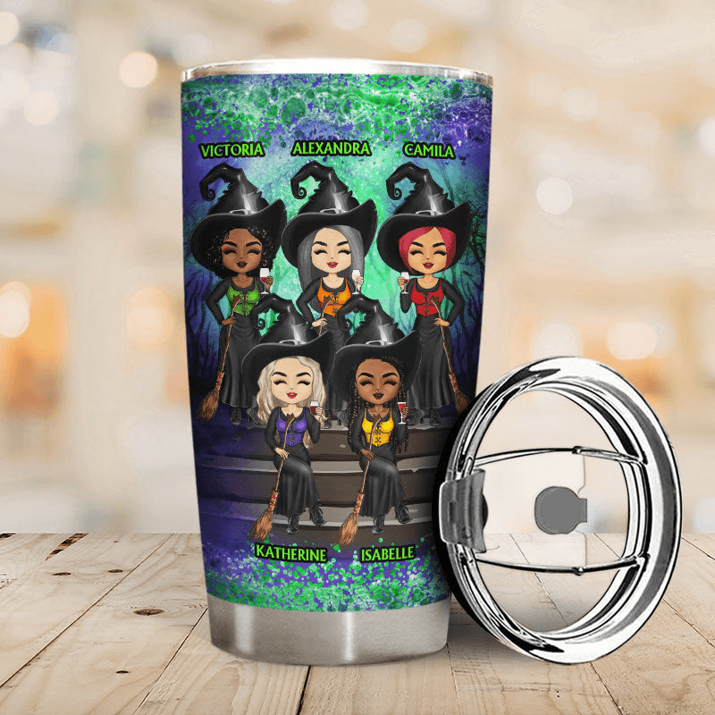 We're Not Sugar And Spice And Everything Nice - Personalized Custom 20oz Fat Tumbler Cup - Halloween Gift For Her, Besties, Friends, Sister, Soul Sisters