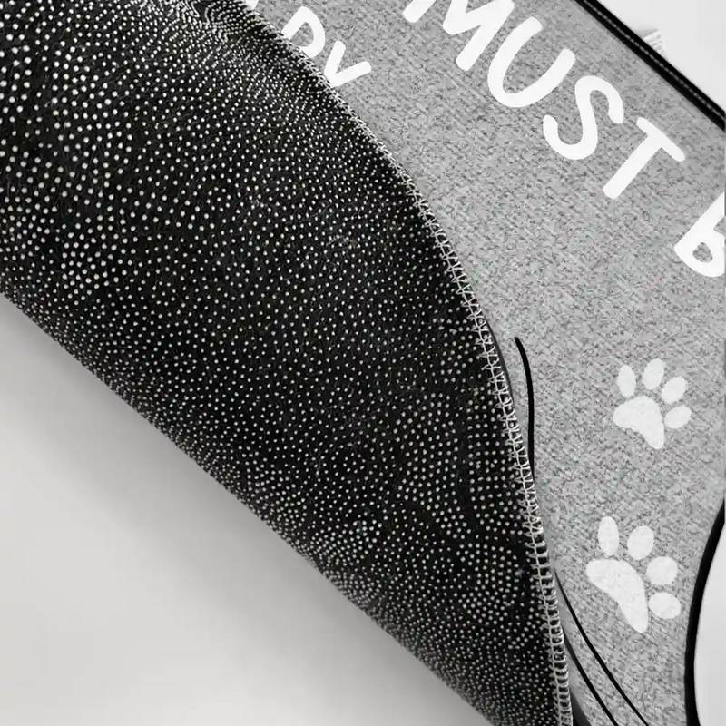 Custom Photo Visitors Must Be Approved By This Dog personalized doormat, alternate view 3
