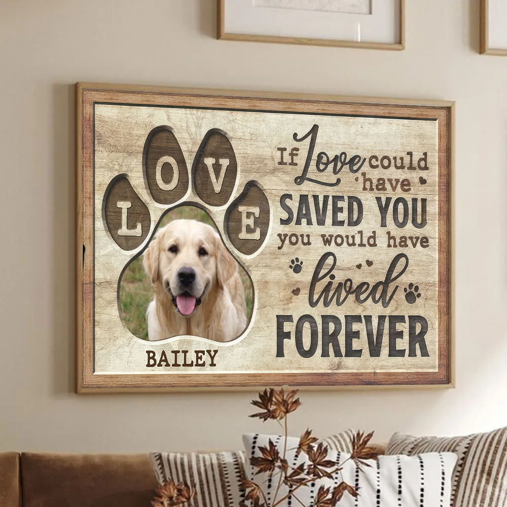 Personalized Custom Photo Memorial You Would Have Lived Forever canvas print, room placement ideas for bedroom, desk