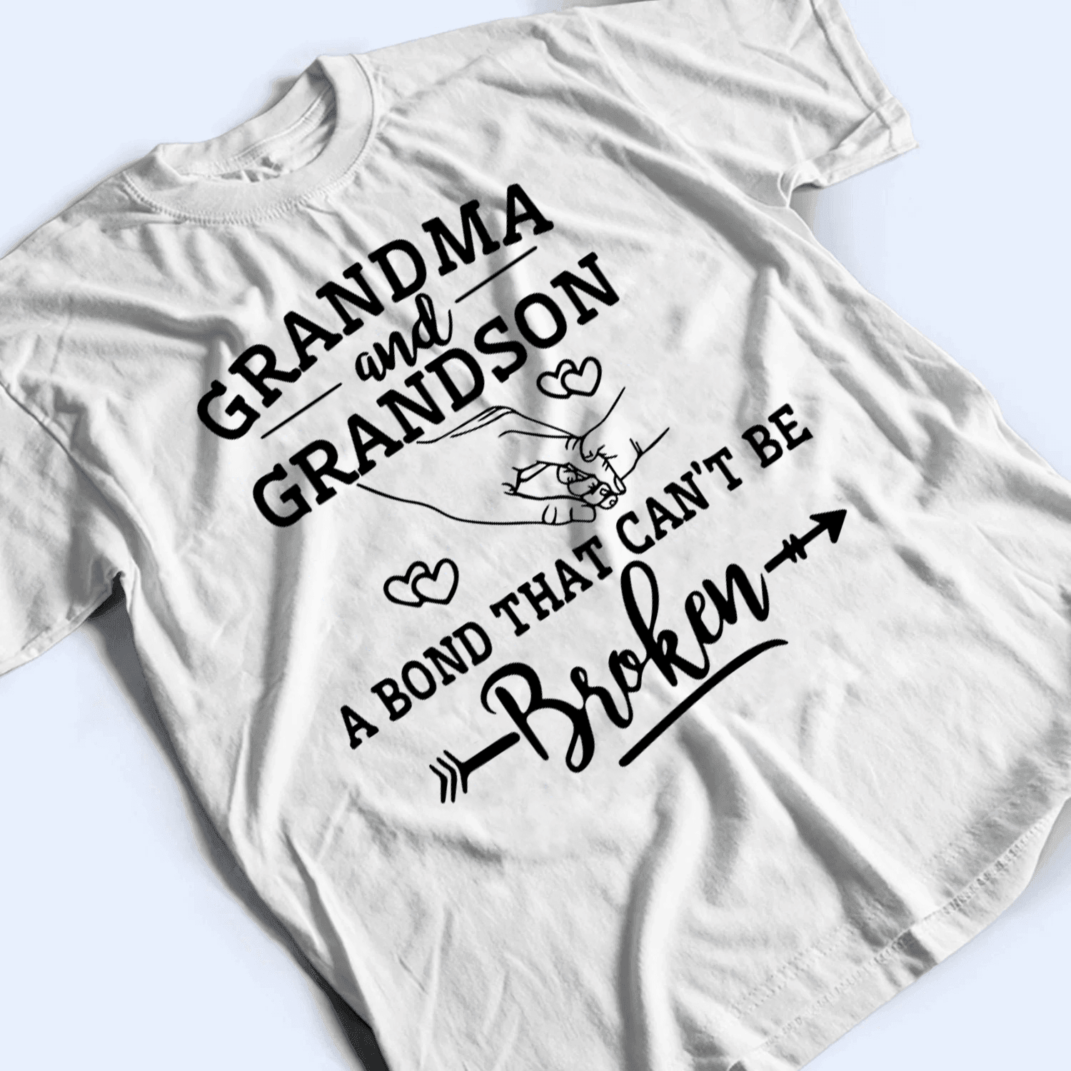 A Bond That Can't Be Broken - Personalized Custom T Shirt - Gift for Grandpa/Grandma, Mom, Dad, Grandparent - Suzitee Store