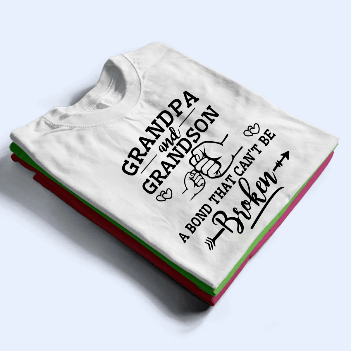 A Bond That Can't Be Broken - Personalized Custom T Shirt - Gift for Grandpa/Grandma, Mom, Dad, Grandparent - Suzitee Store