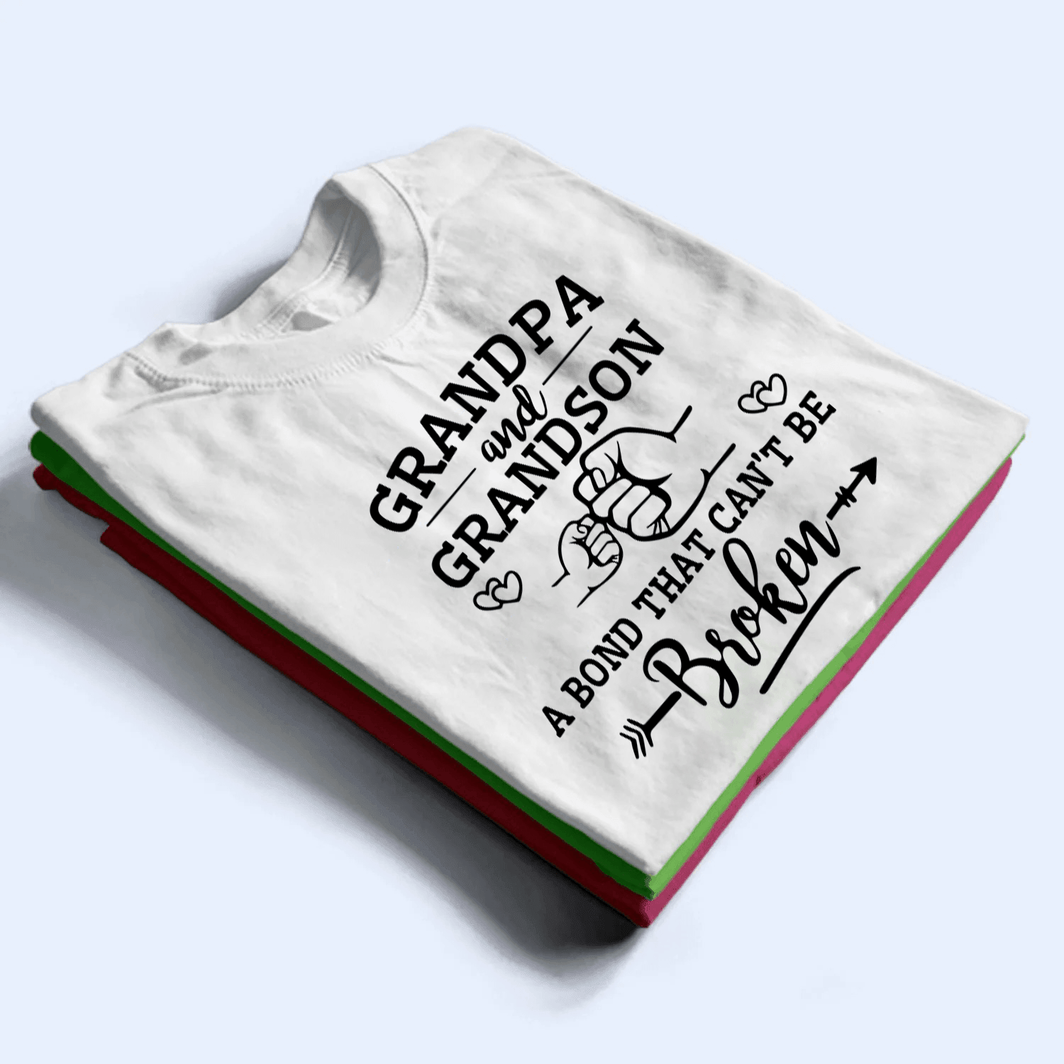 A Bond That Can't Be Broken - Personalized Custom T Shirt - Gift for Grandpa/Grandma, Mom, Dad, Grandparent - Suzitee Store
