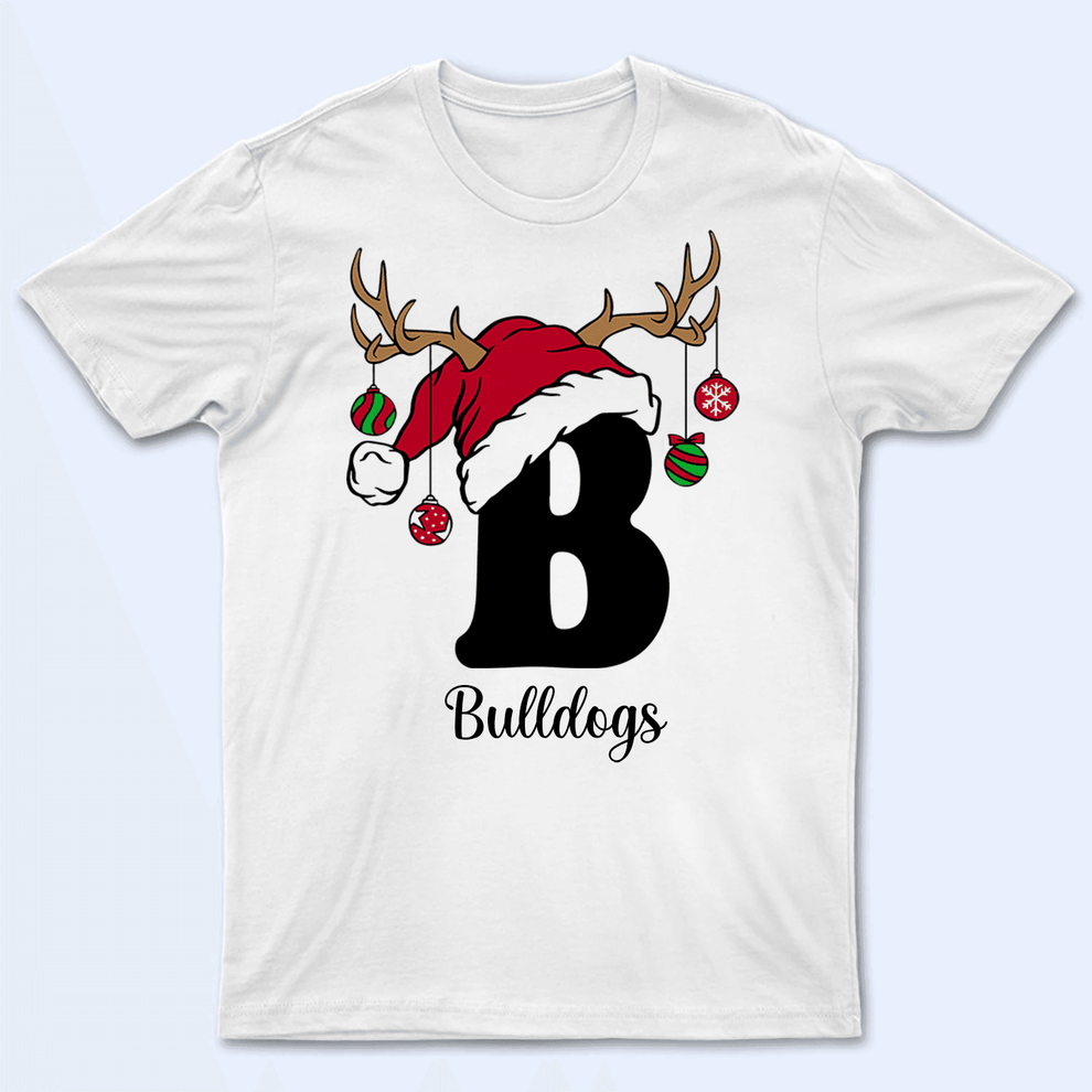 Personalized Alphabet Christmas t-shirt, main view