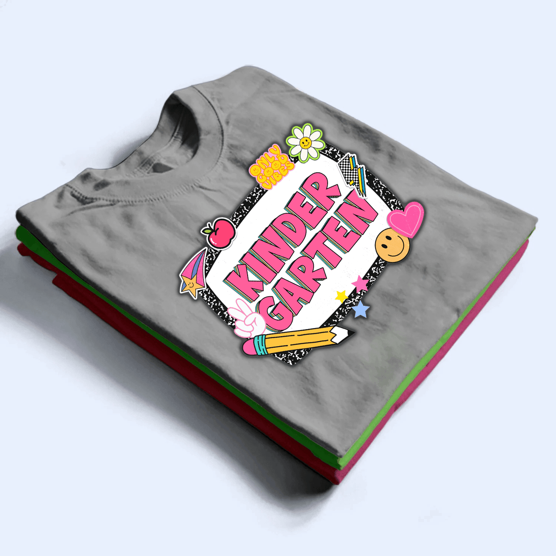 Personalized Back To School Sticker Shirt Design t-shirt, alternate view 2