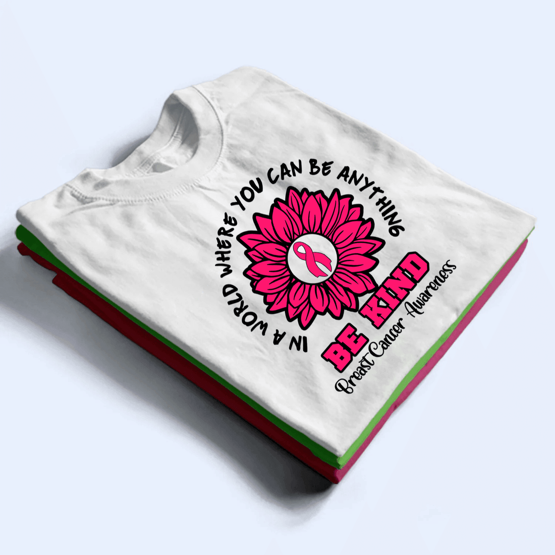 Personalized Be Kind Multiple Cancer Awareness t-shirt, alternate view 3