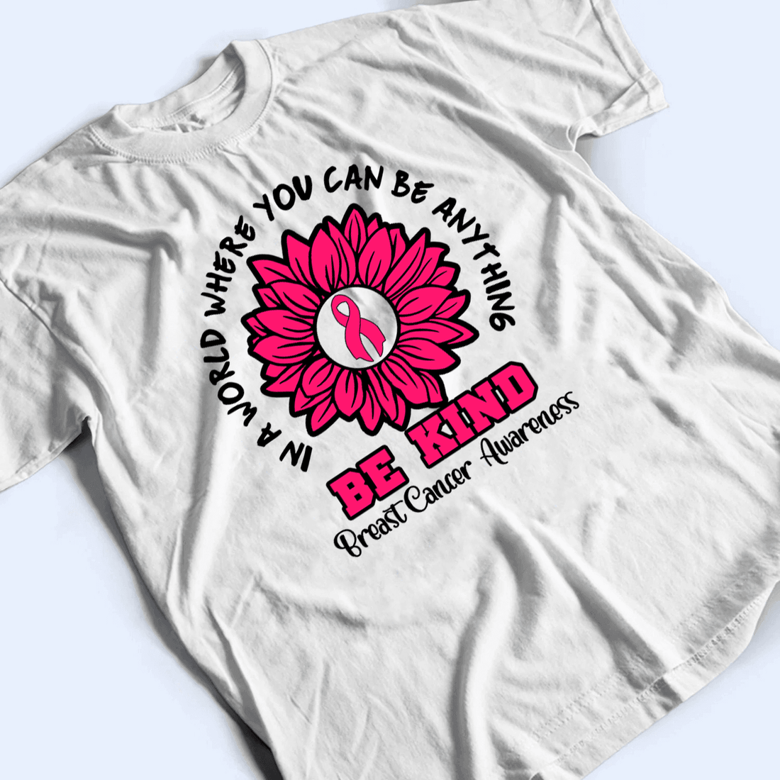Personalized Be Kind Multiple Cancer Awareness t-shirt, alternate view 4