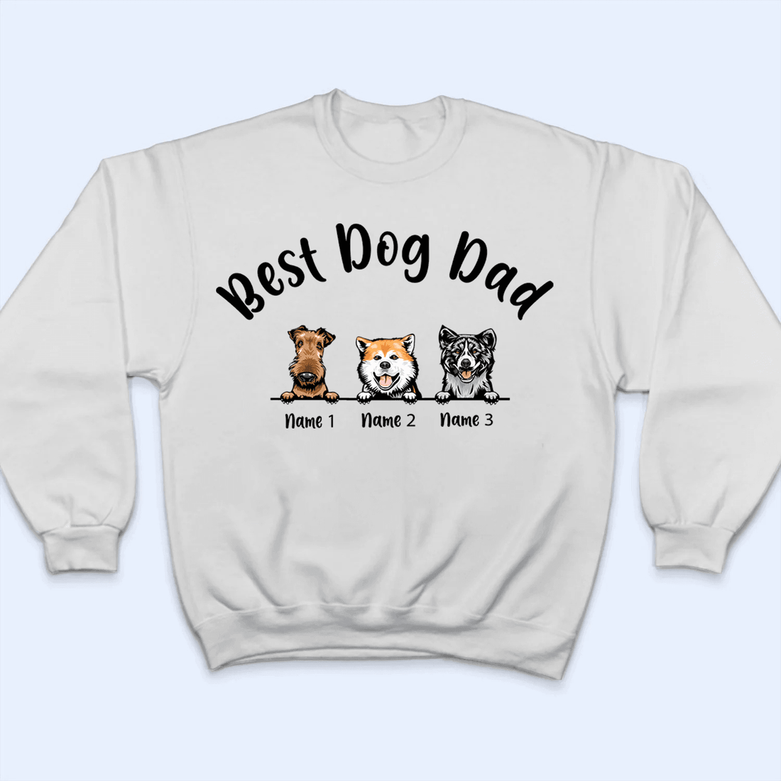 Personalized Best Dog Dad t-shirt, alternate view 4