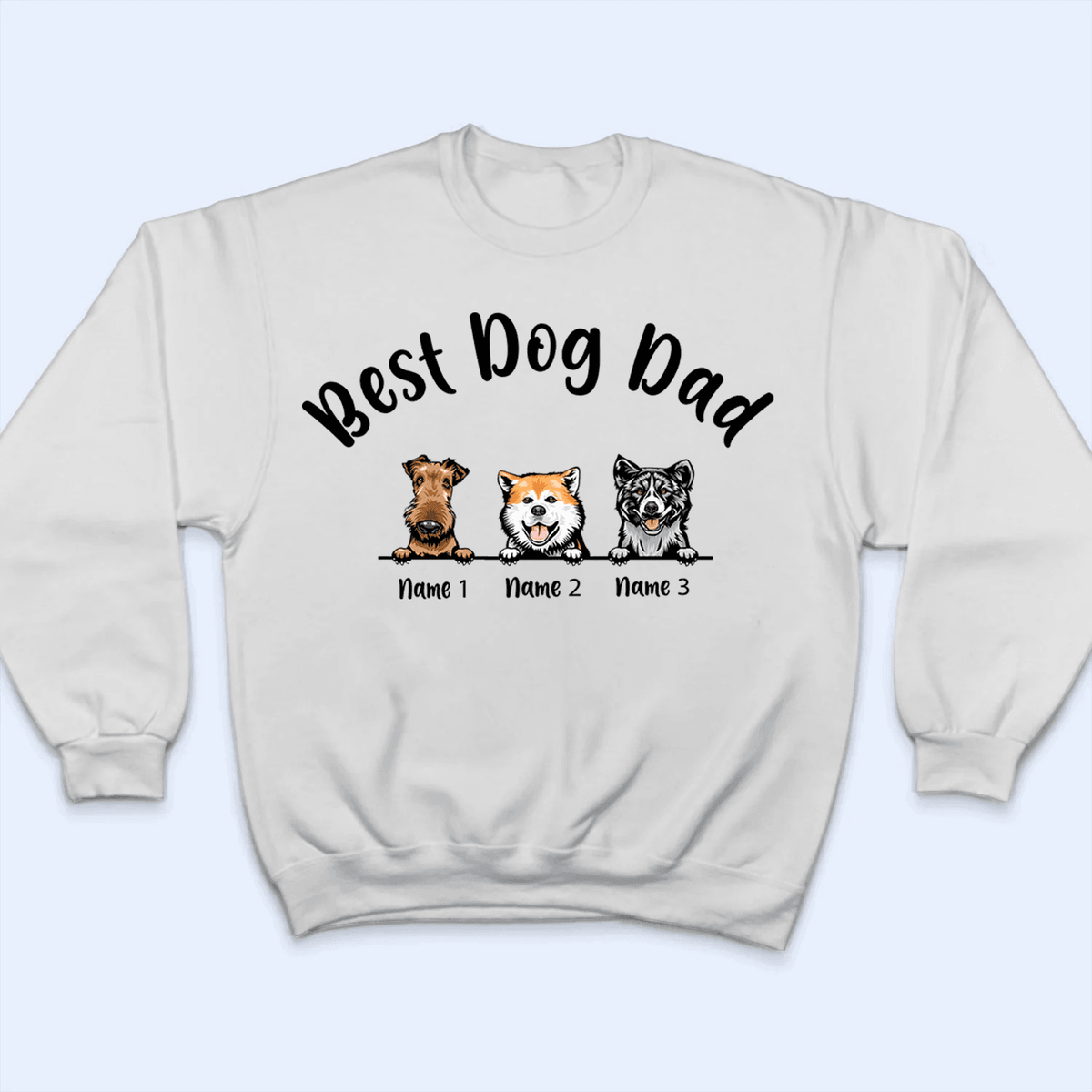Best Dog Dad - Personalized Custom T Shirt - Birthday, Loving, Funny Gift For Dog Dad, Dog Owner, Dog Lovers - Suzitee Store